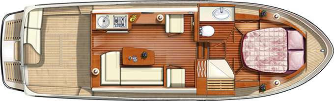 Grundriss der Linssen 34.9 Sedan