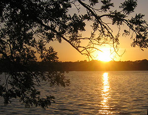 Sonnenuntergang an der Müritz