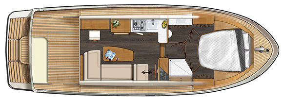 Grundriss der Linssen 290 Sedan