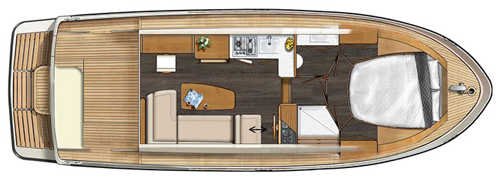Grundriss der Linssen 290 Sedan