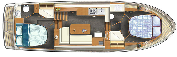 Grundriss der Linssen 35 SL AC
