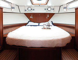 Linssen 32 TNCS AC HBugkabine, Blick auf das Doppelbett