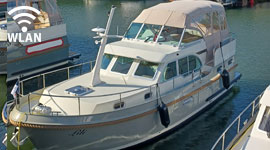 Linssen GS 30.0 AC »Lili« im Hafen