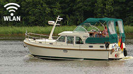 Linssen 29.9 AC Wedis in Fahrt